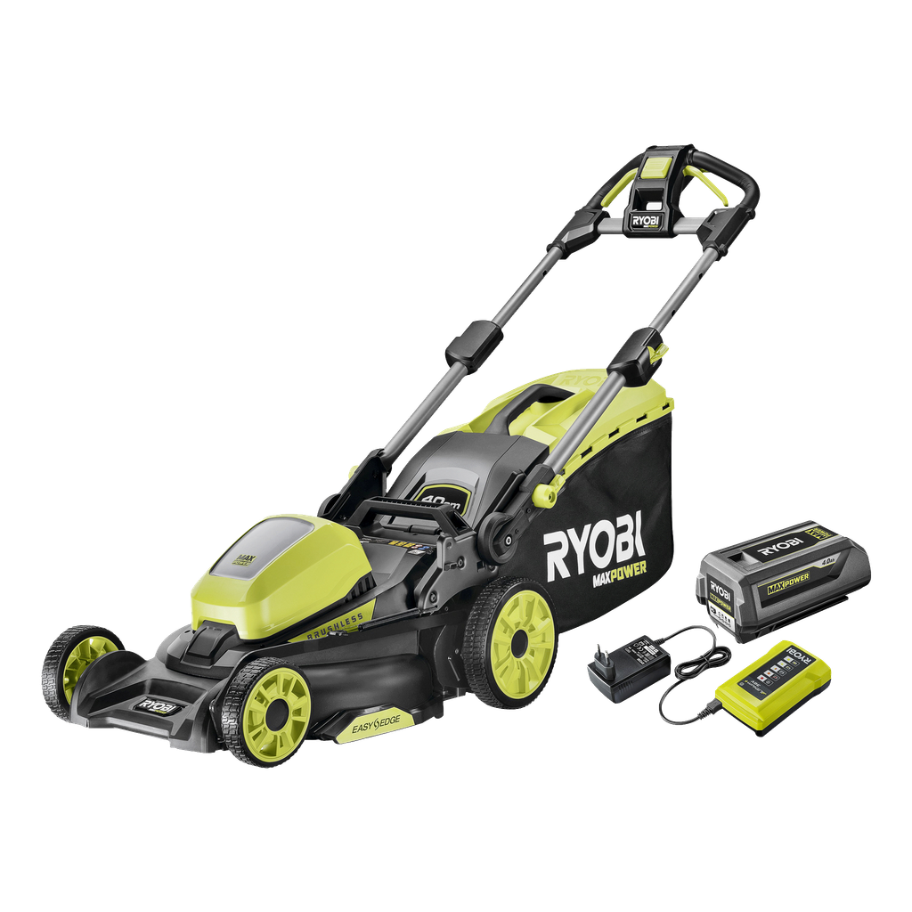 Ryobi MAX POWER Batteridrevet gressklipper med Power-Assist