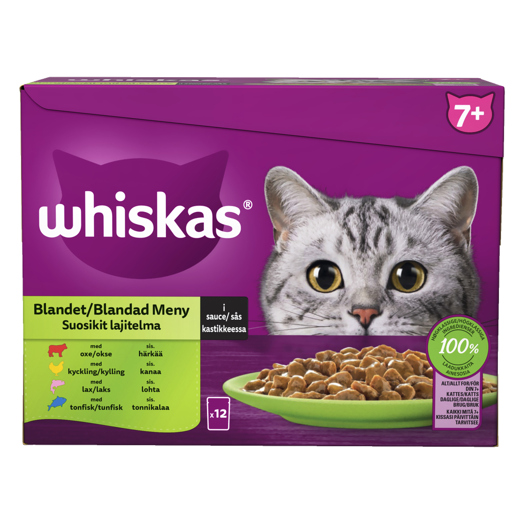 Whiskas Kattmat 12-pk