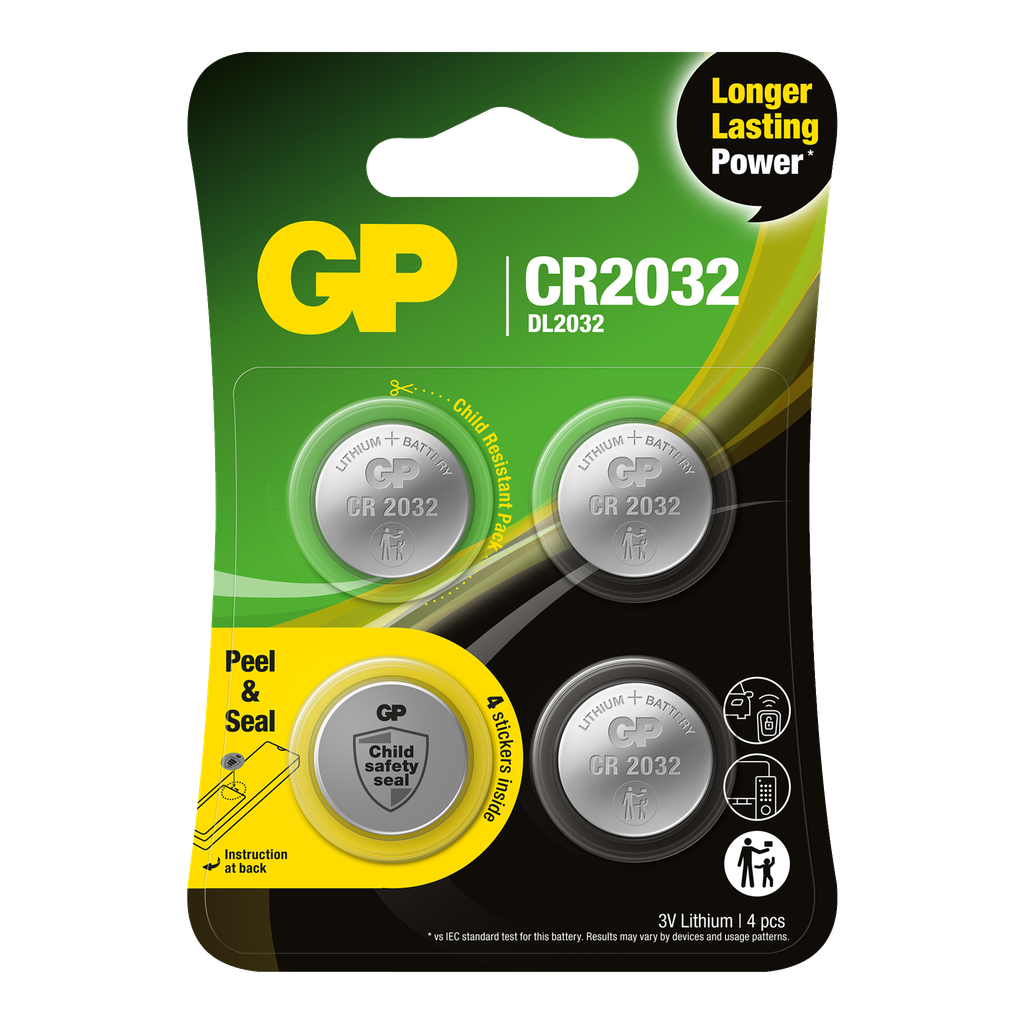 GP Batteries Knappcellsbatterier 4-pk