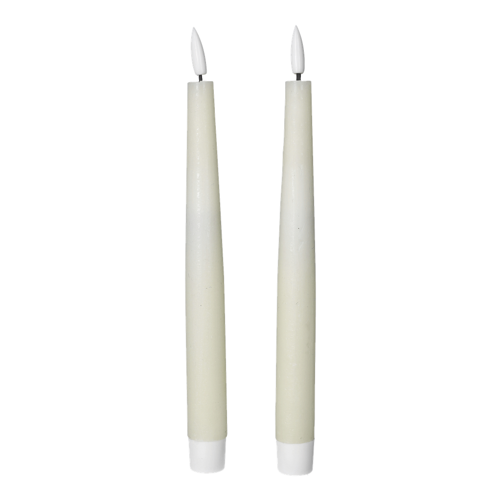 Menuett Rustikklys med flakkende flamme LED 2-pk