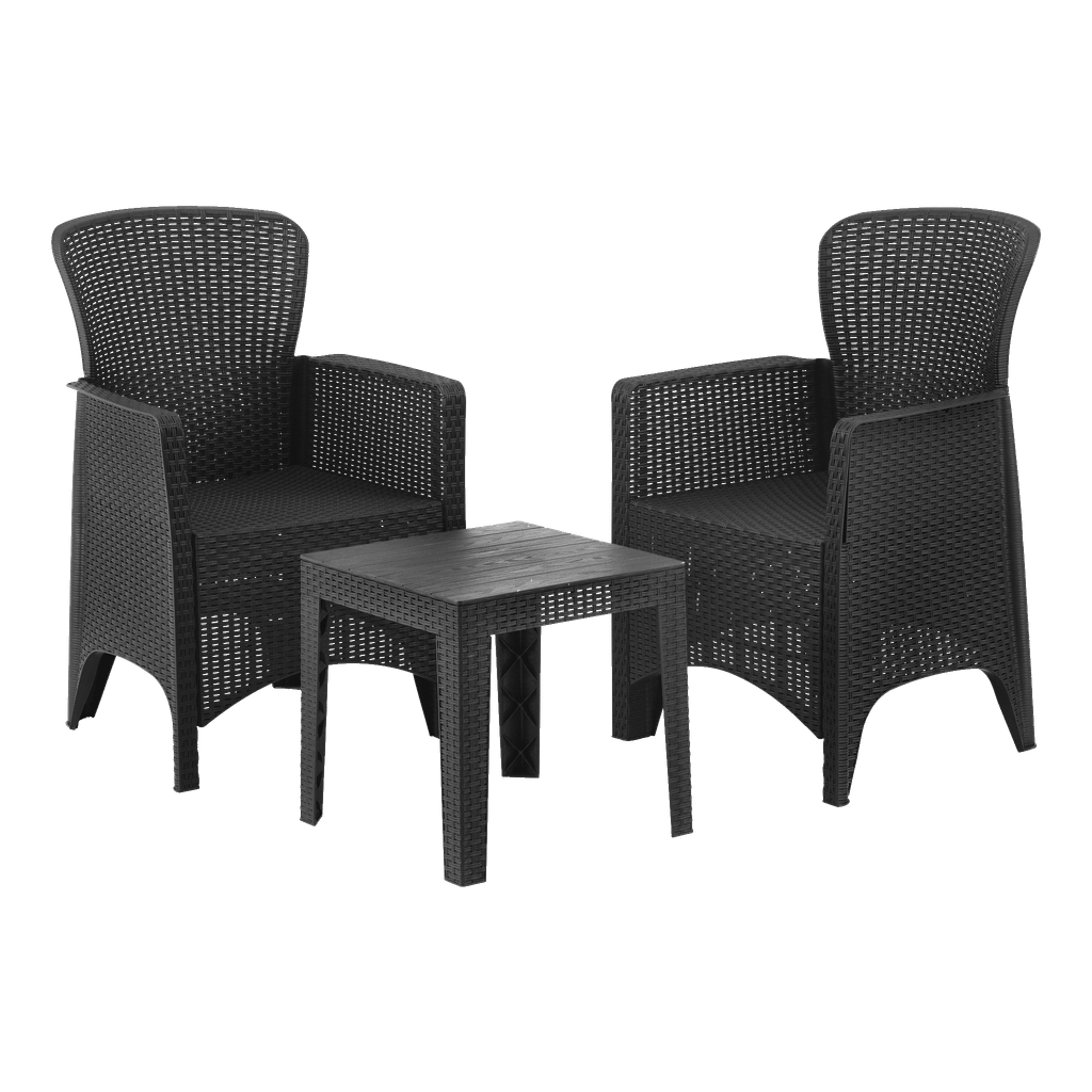 EKVIP Balkonmöbel-Set 3-teilig