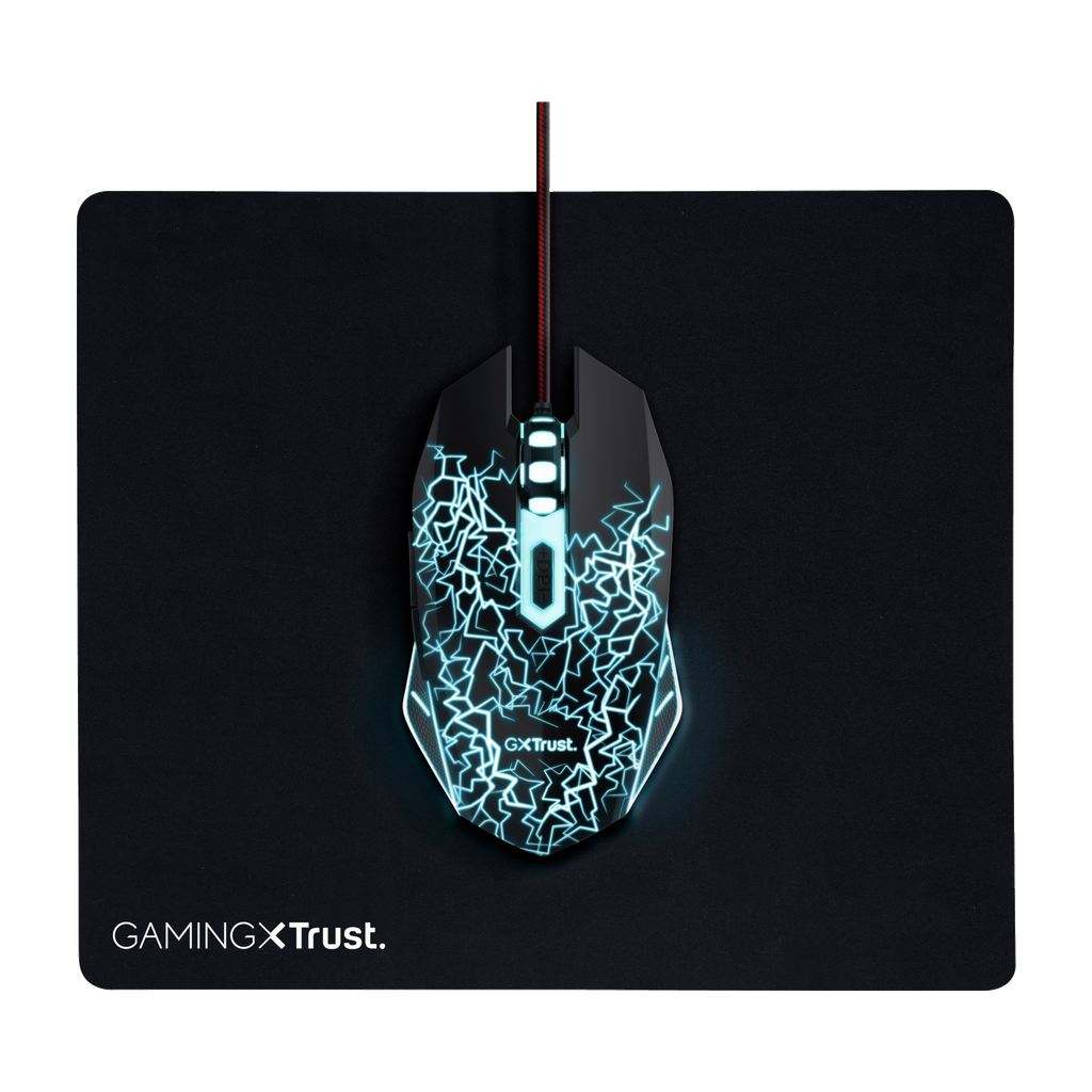 Trust Gaming Gaming-Maus & Mauspad 2-teilig