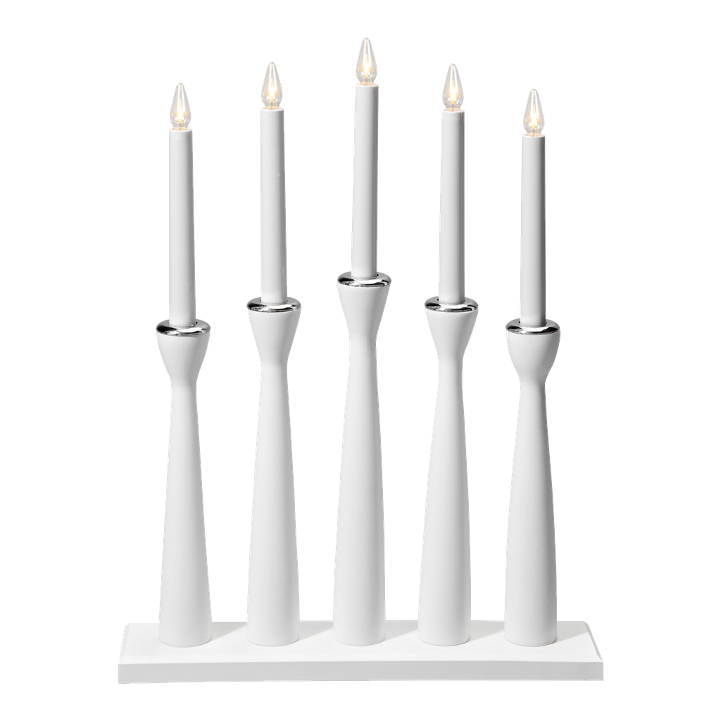 Markslöjd Hvit adventslysestake