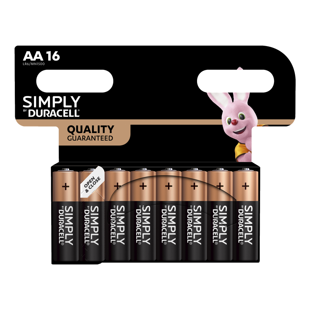 Duracell AA-Batterien 16 Stk.