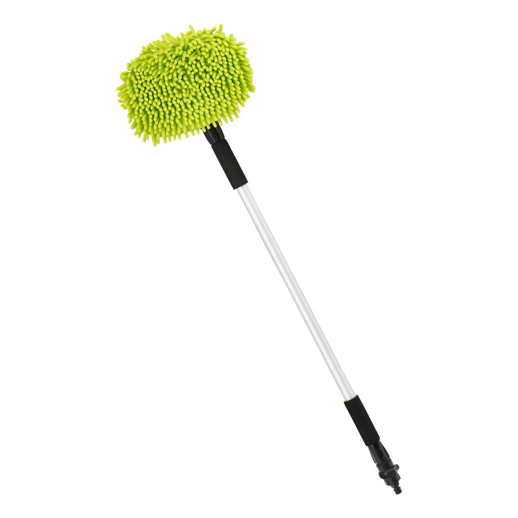 Hamron Teleskooppinen pesuharja, jossa on mikrokuitukangasta