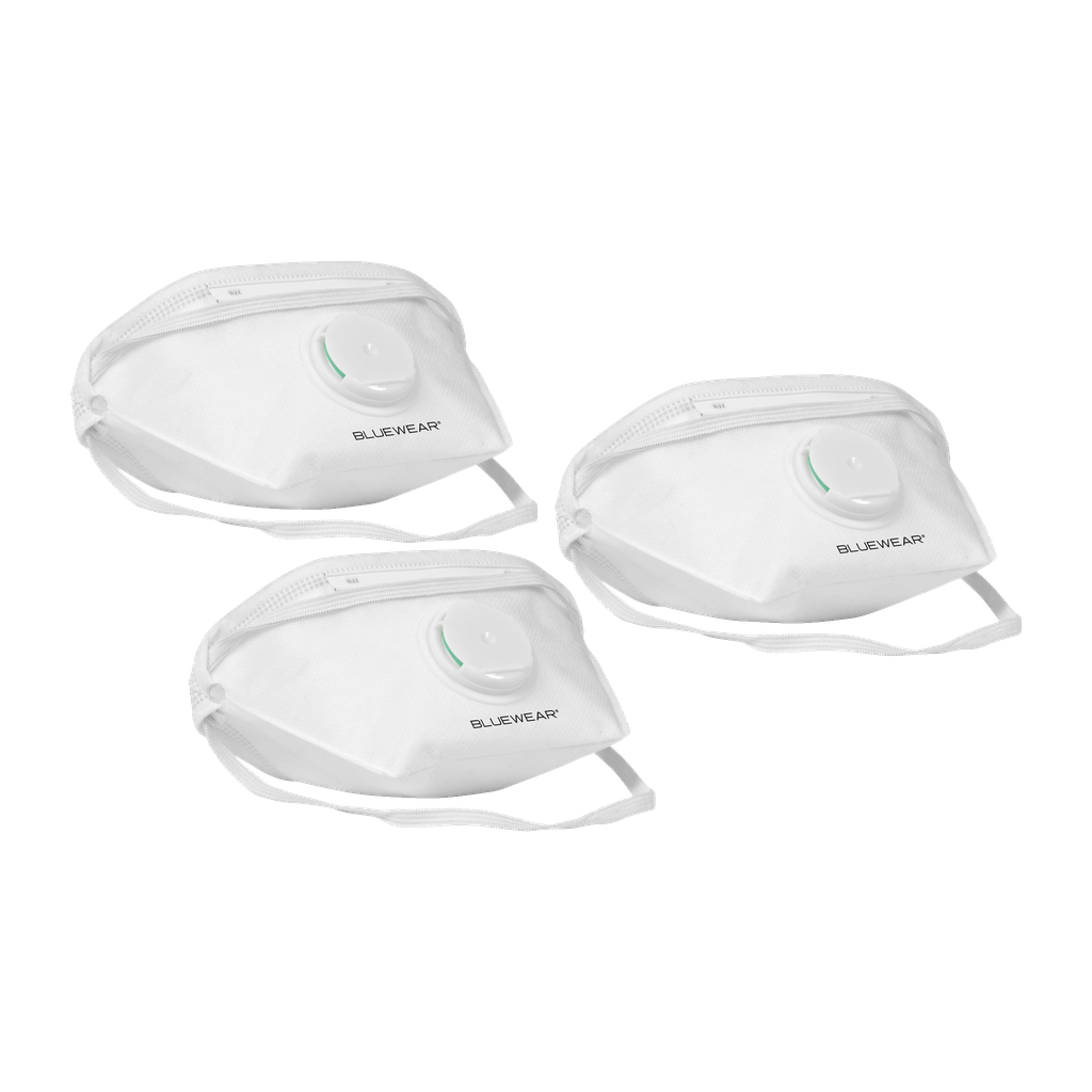 Bluewear Dammfiltermasker 3-pk