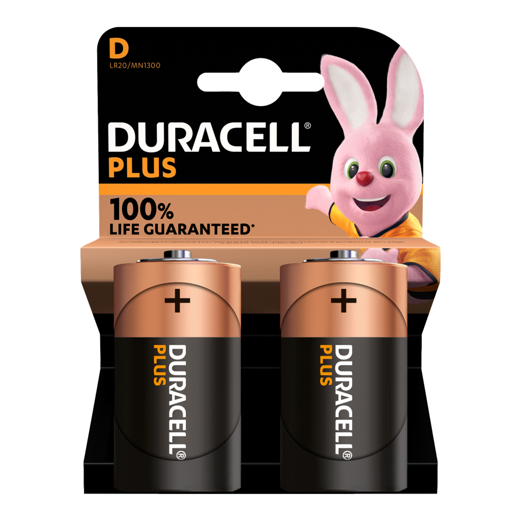 Duracell D-paristot 2 kpl