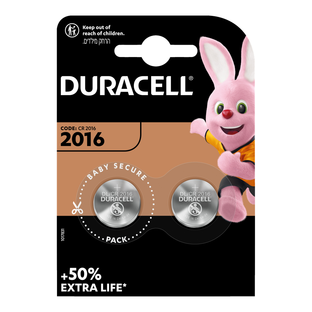 Duracell Nappiparistot CR2016 2 kpl