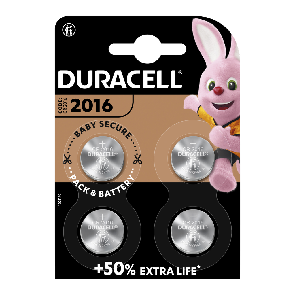 Duracell Nappiparistot CR2016 4 kpl