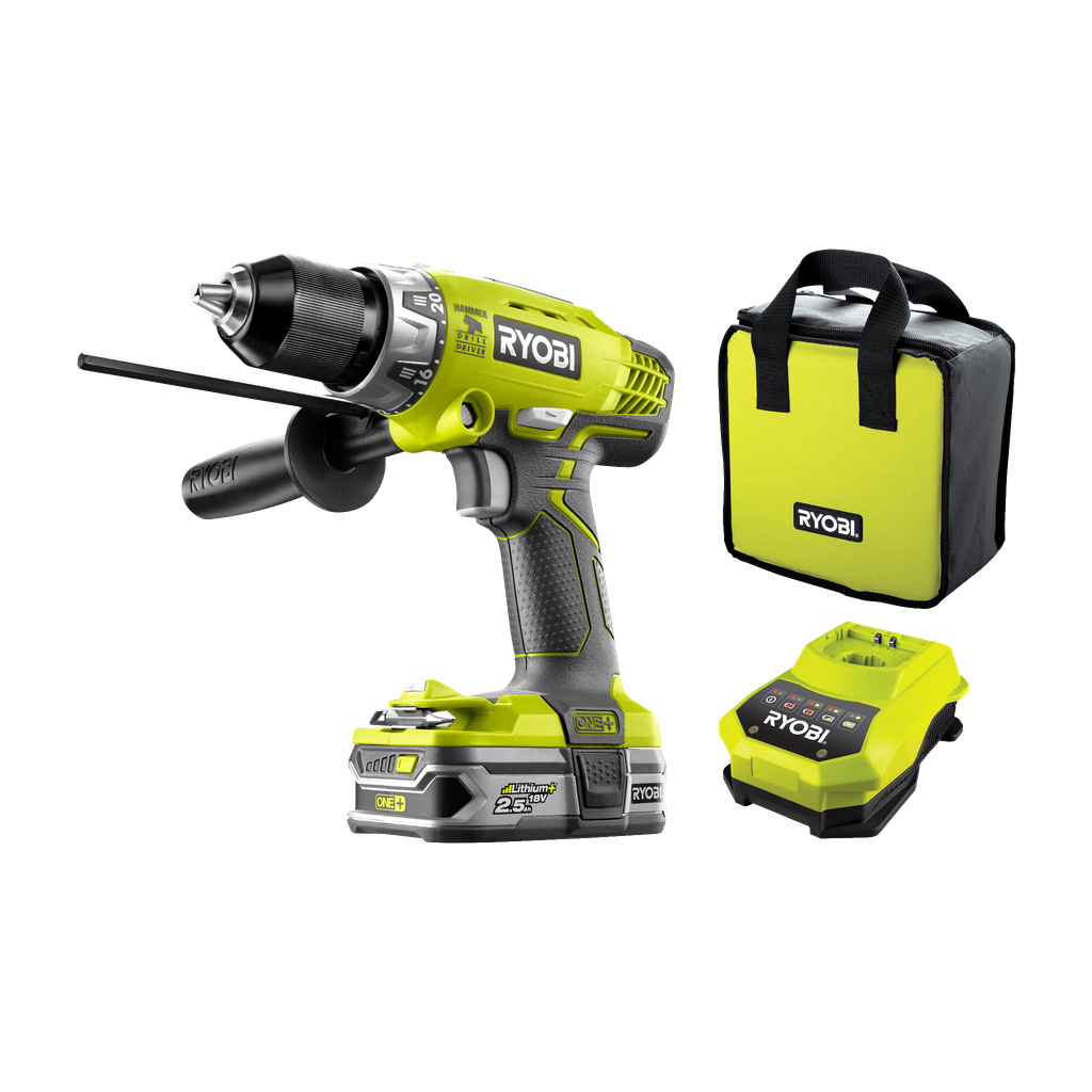 Ryobi ONE+ Borskrutrekker med slag
