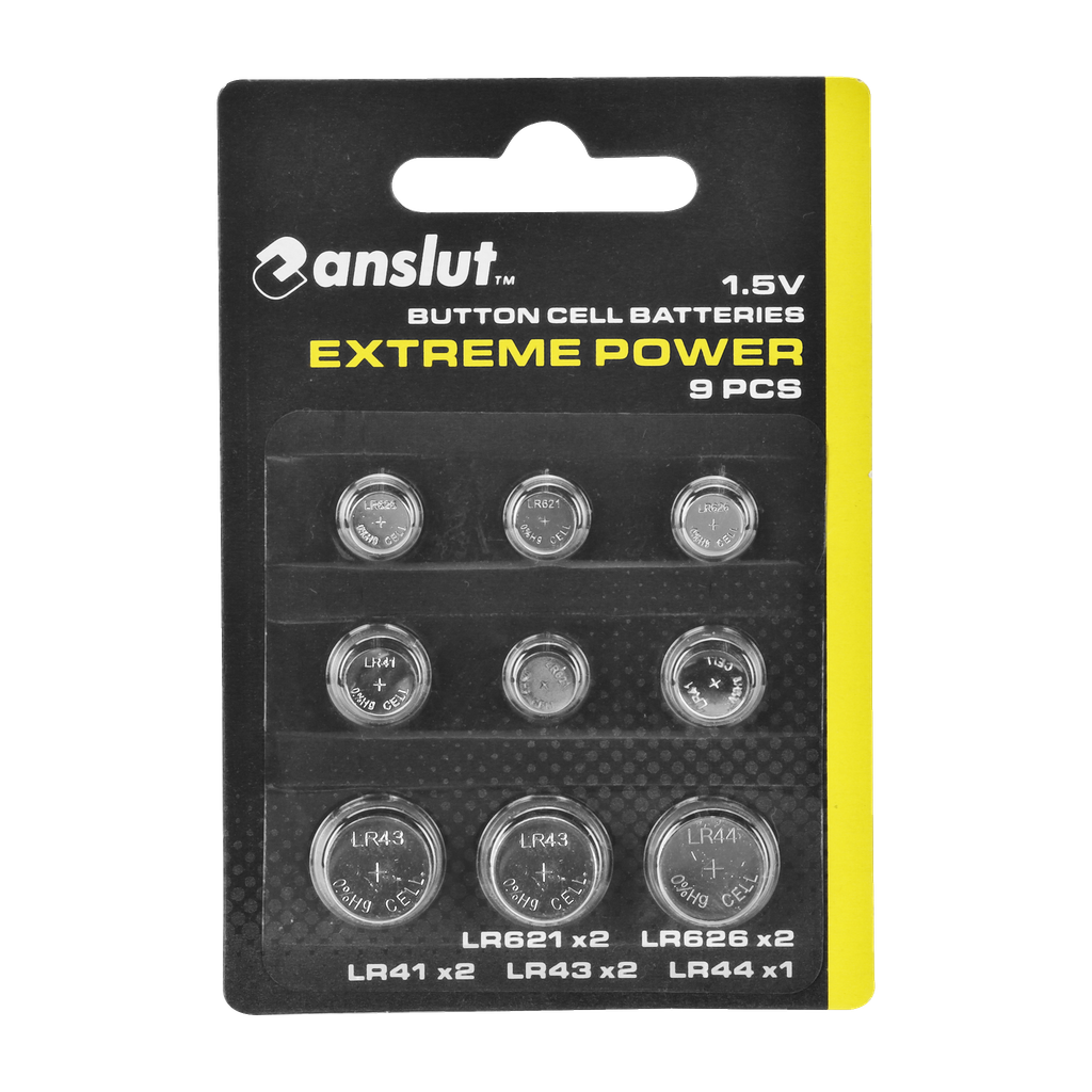 Anslut Knappecellebatterier 9 deler