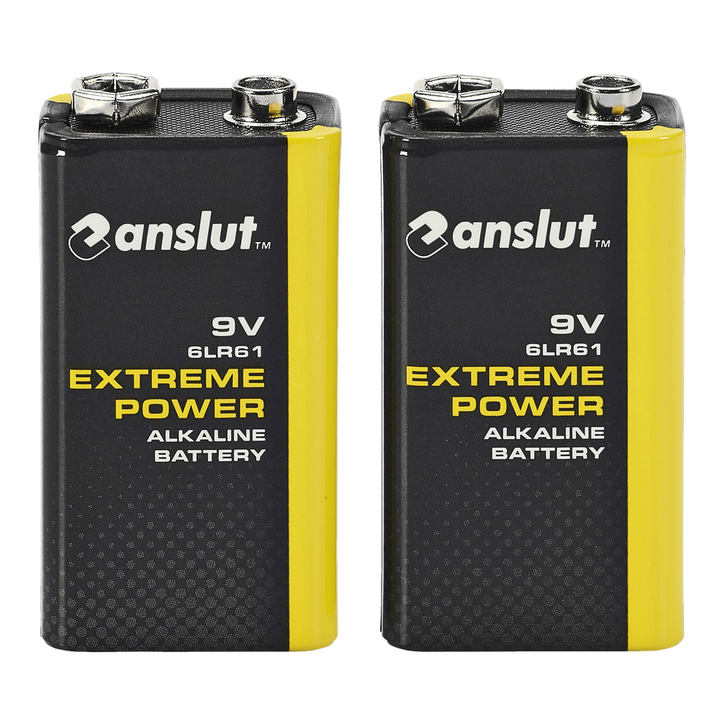 Anslut 9V-Batterien 2 Stk.