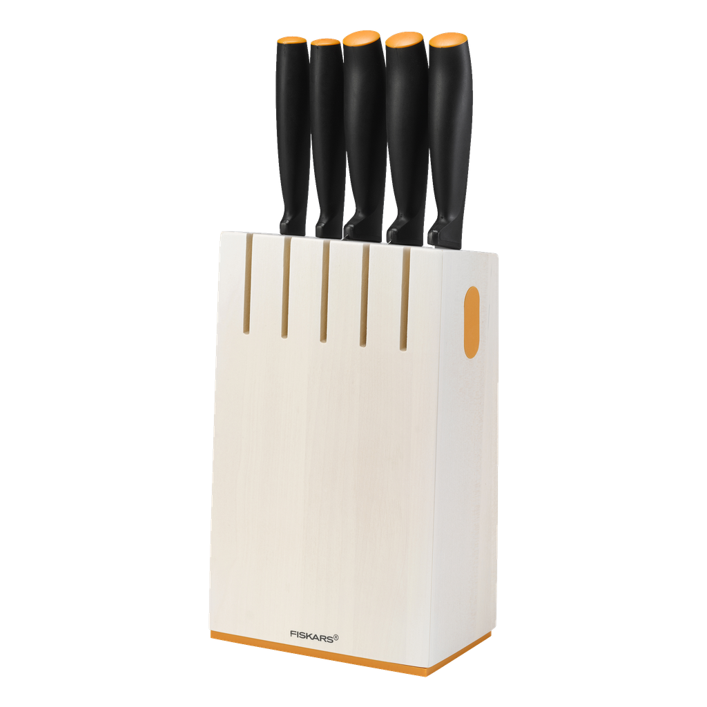 Fiskars Knivar + knivblock 6 delar