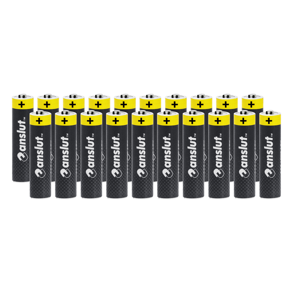 Anslut AAA-batterier 20-pk