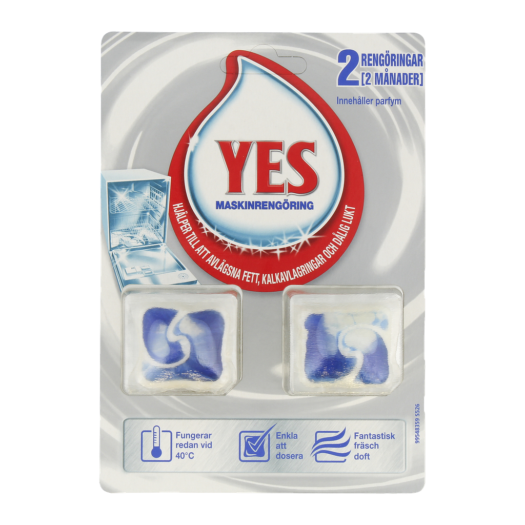 Yes Diskmaskinsrengöring 2-pk