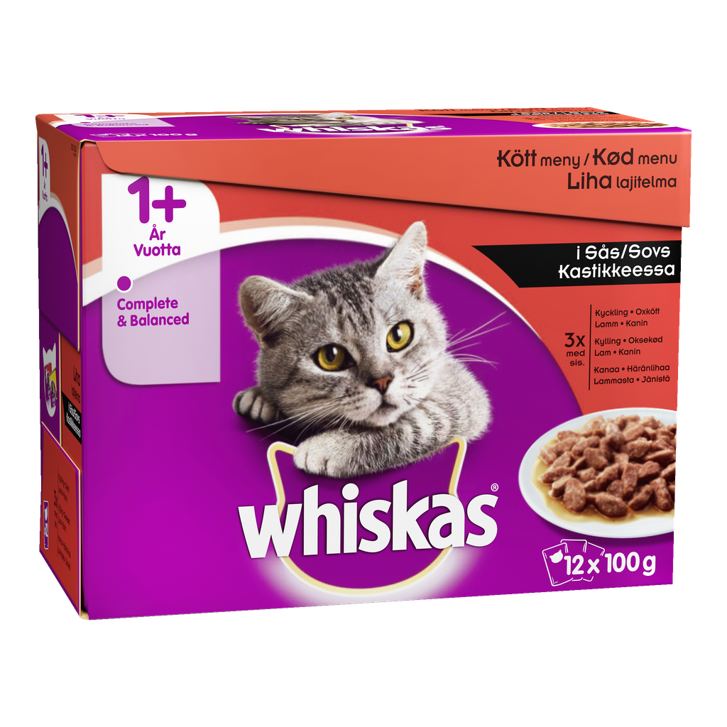 Whiskas Kattmat 12-pk