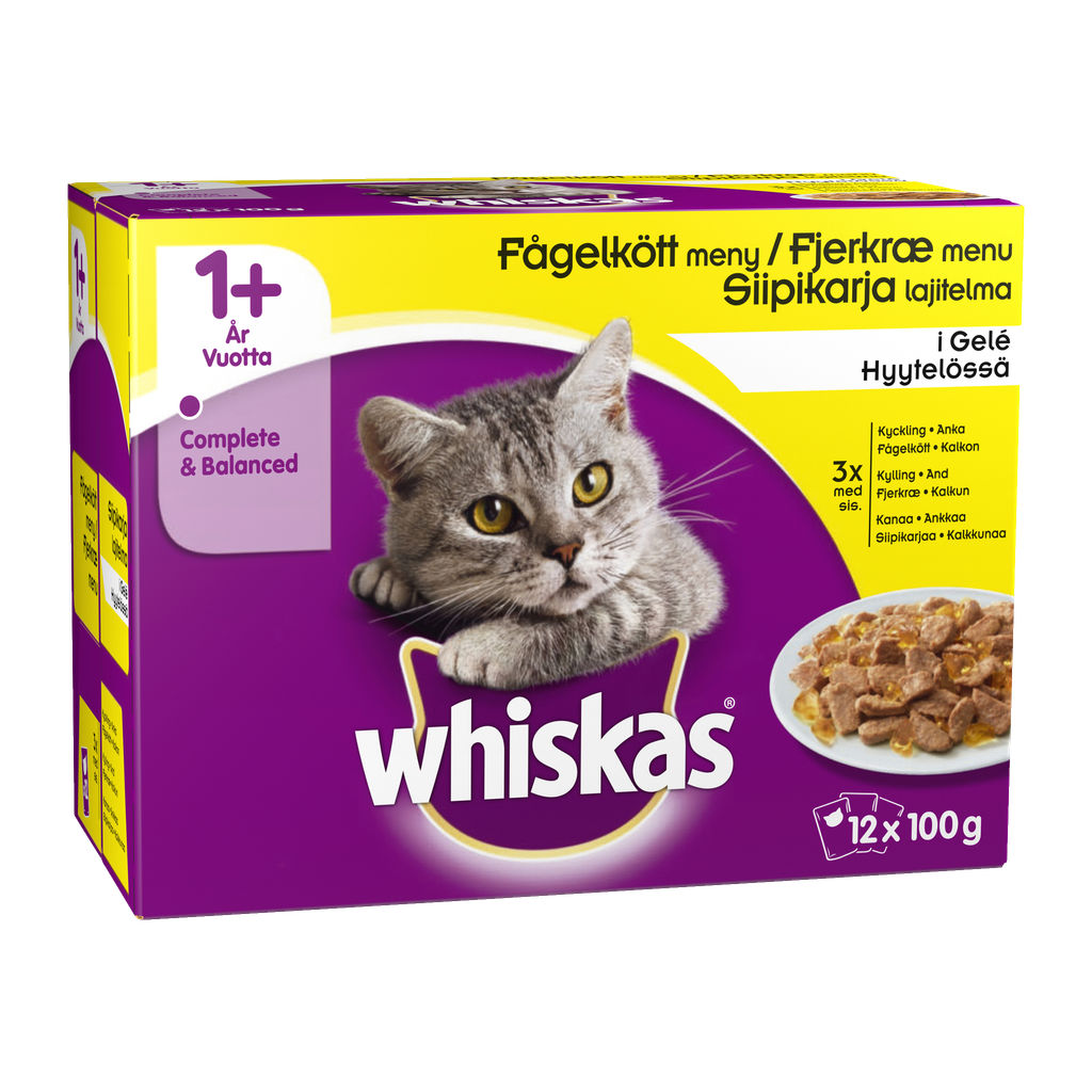 Whiskas Kattmat 12-pk