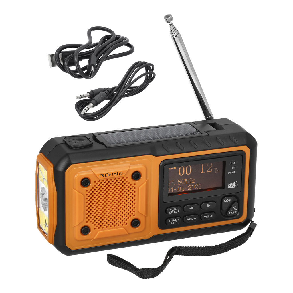 Bright UKW/DAB-Kurbelradio Solar