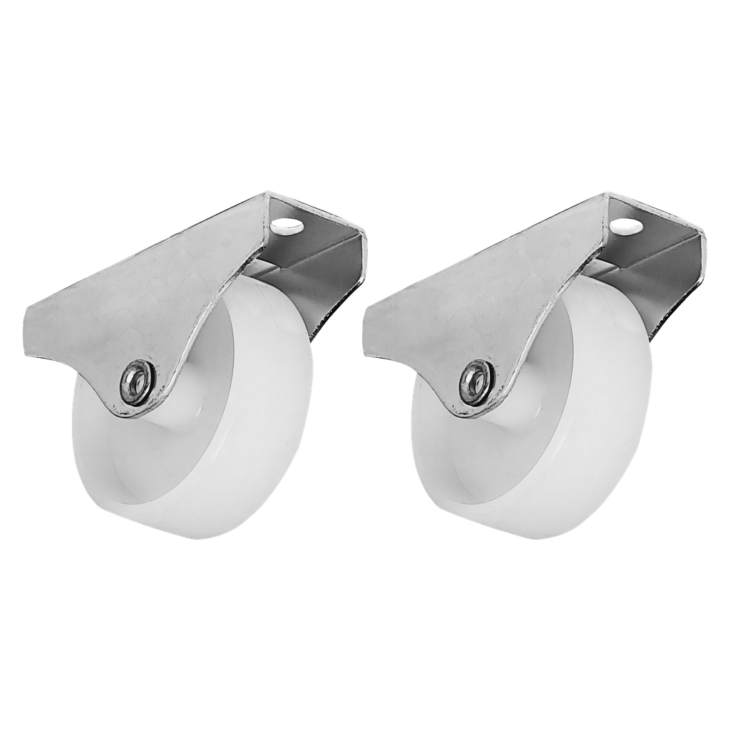 Hamron Faste nylonhjul 2-pk