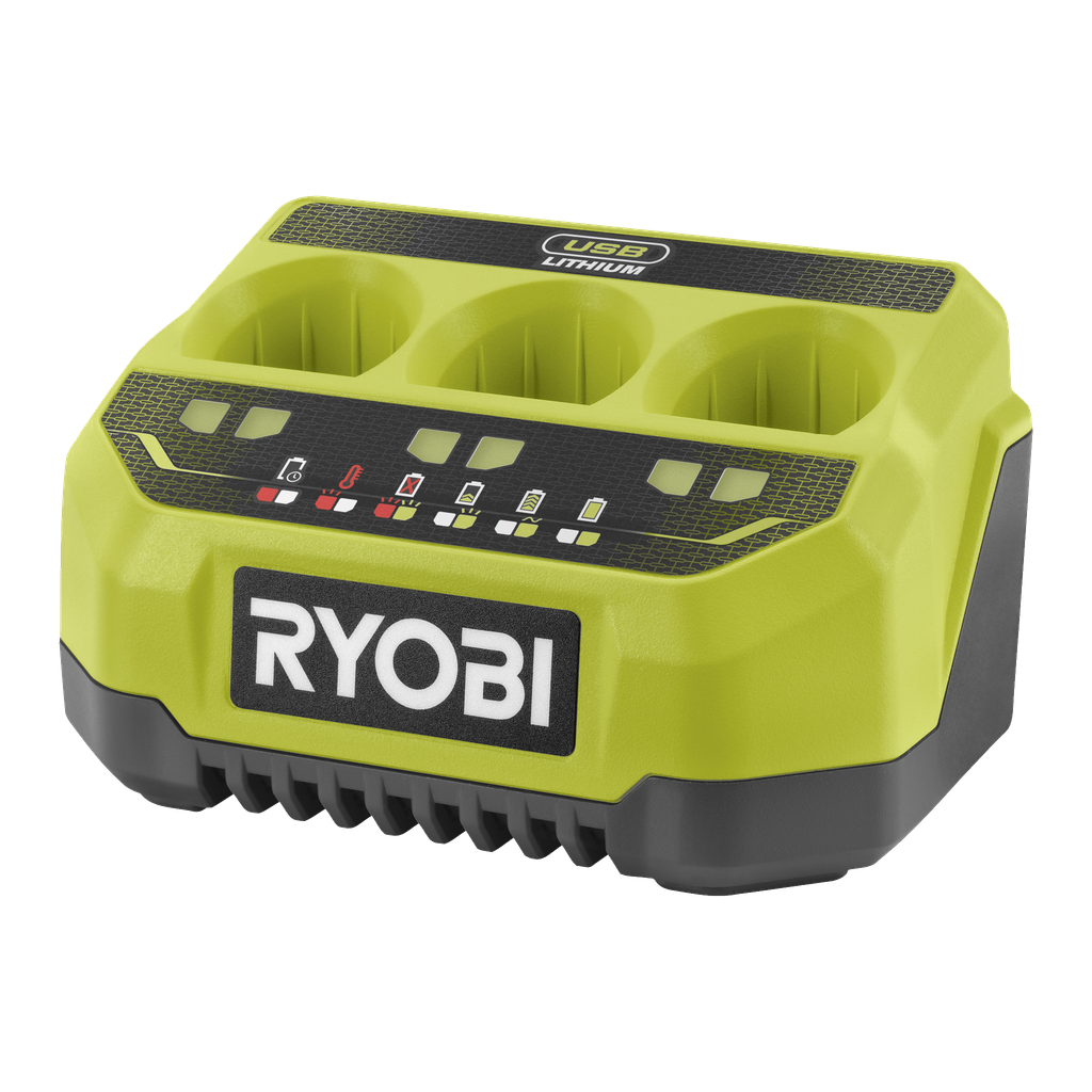 Ryobi USB Lithium Hurtiglader for 3 batterier