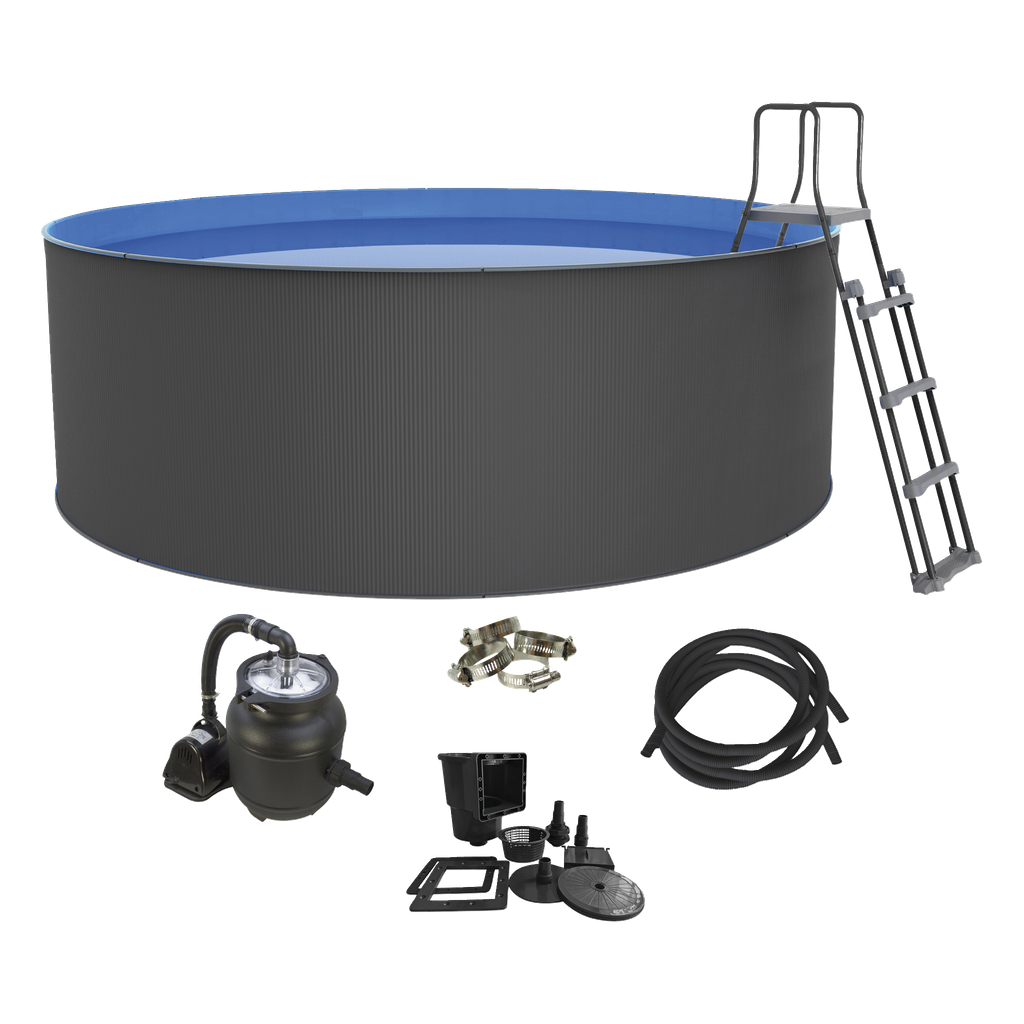 Swim fun Stahlwandpool Komplett-Set rund