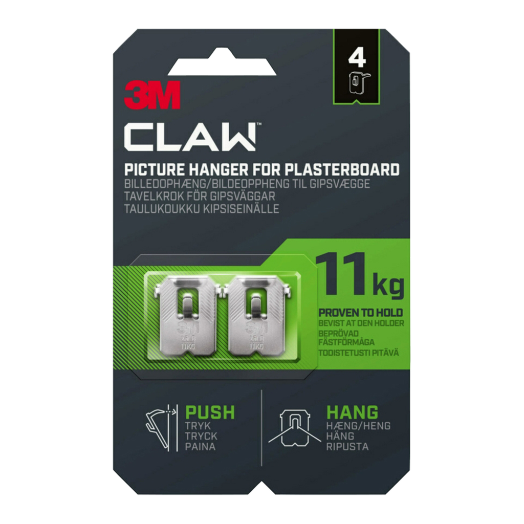 CLAW Kroker for gipsvegg 4-pk