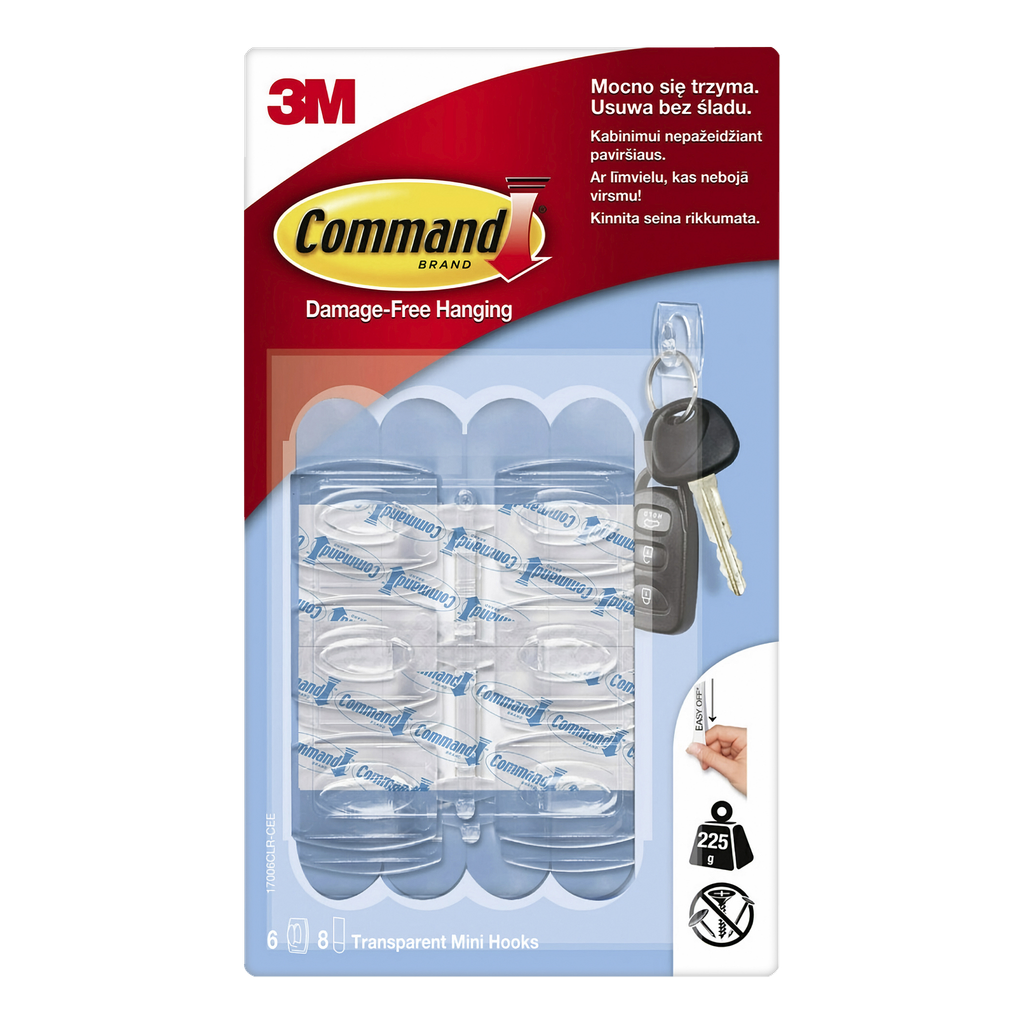 Command Samoprzylepne minihaczyki 6 szt.
