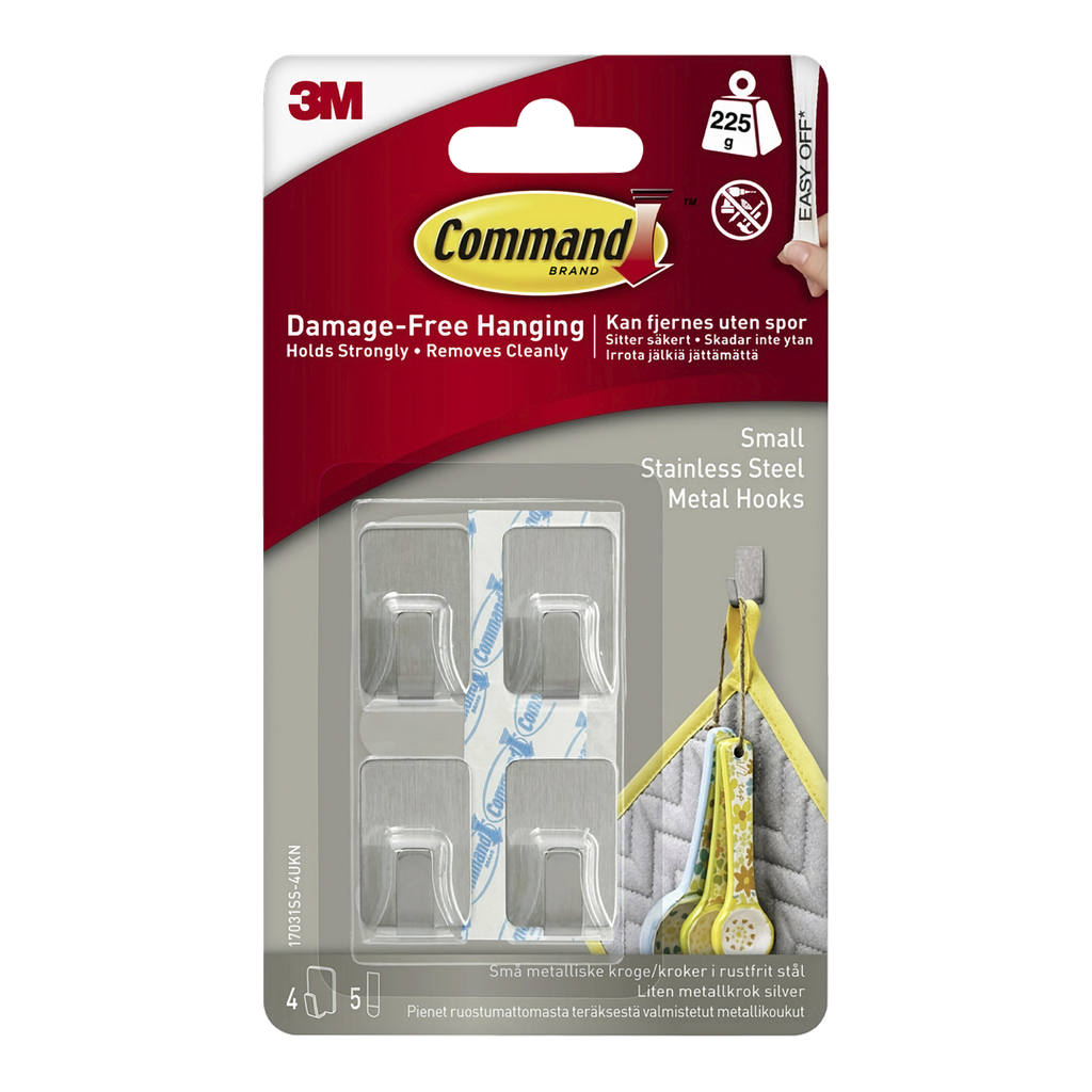 Command Selvklebende kroker 4-pk