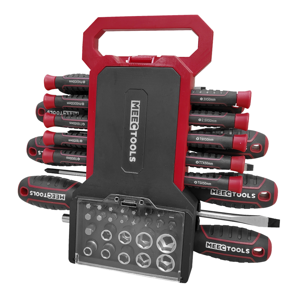Meec Tools Skrutrekker-/bitssett 44 deler