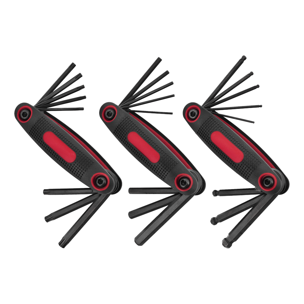 Meec Tools Sechskant-/Torx-Schlüssel-Set 3-teilig