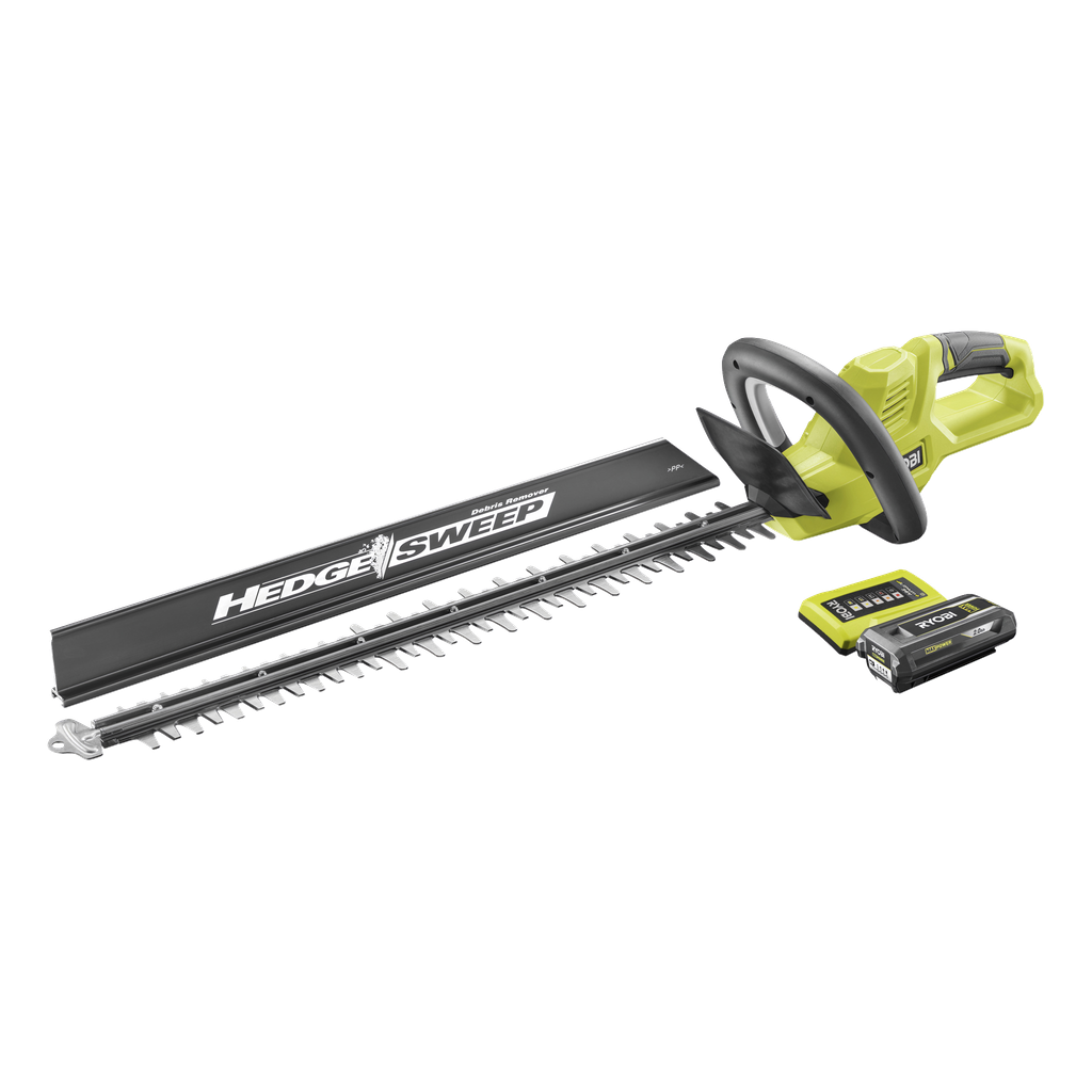 Ryobi MAX POWER Børsteløs hekksaks med batterier og lader