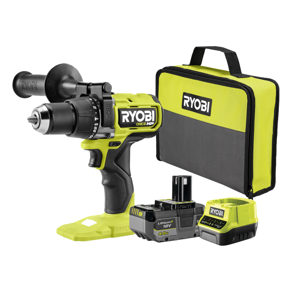 Ryobi ONE+ HP Slagdrill med tilbehørssett