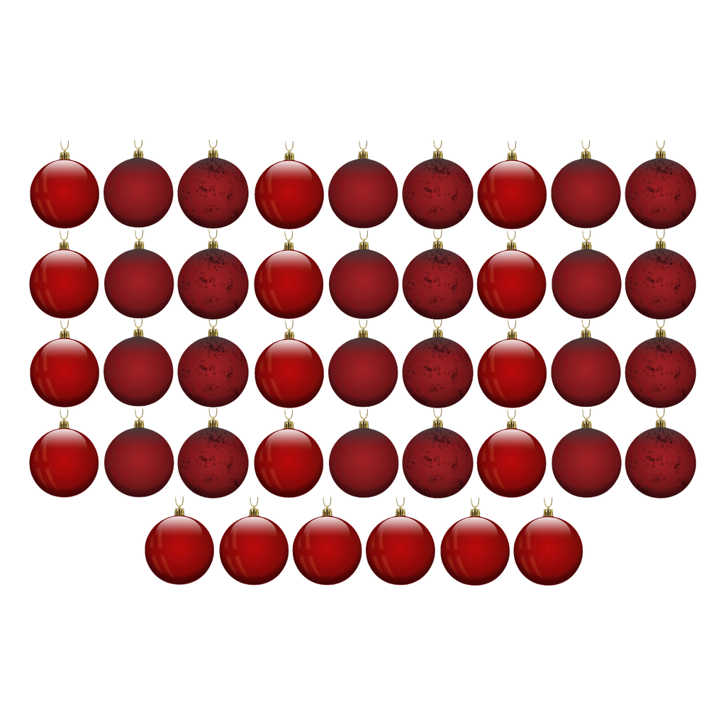 EKVIP Julgranskulor 42-pk