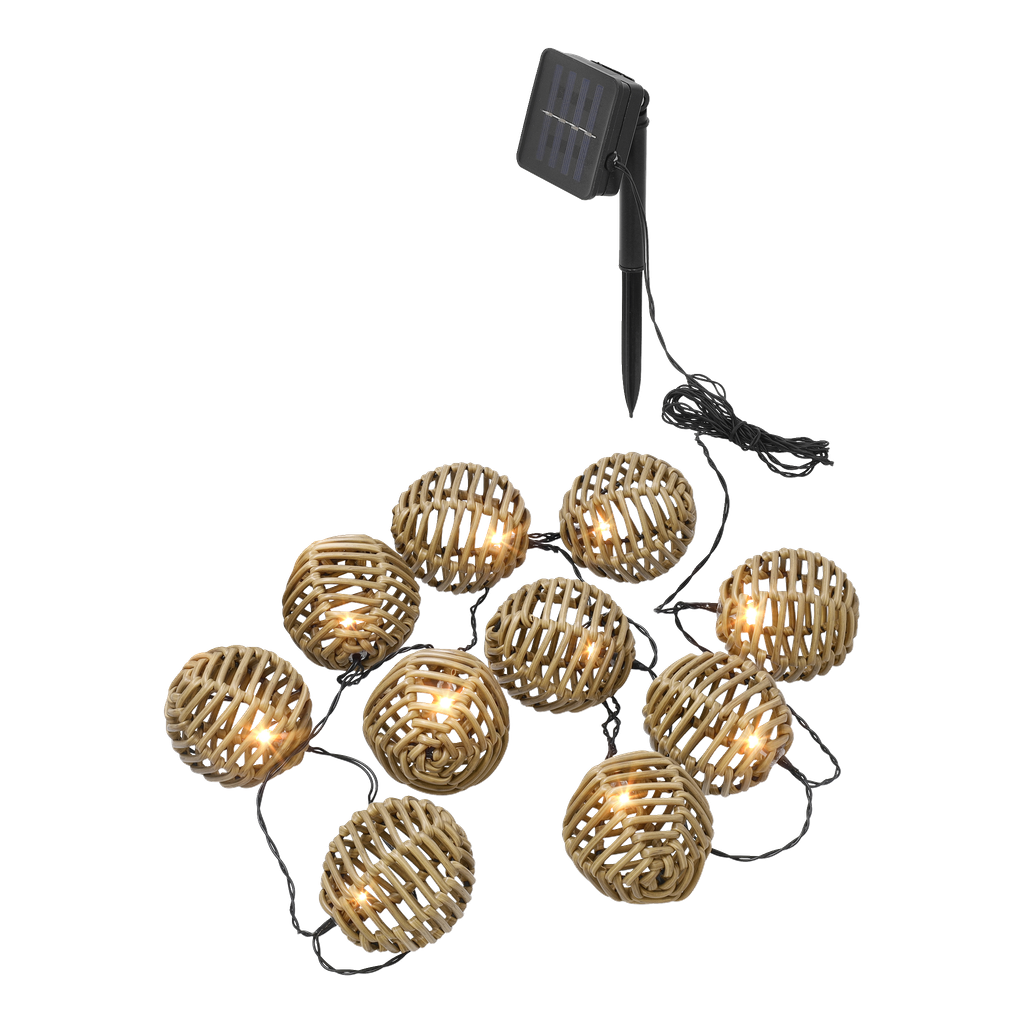 Anslut Solar-Lichterkette