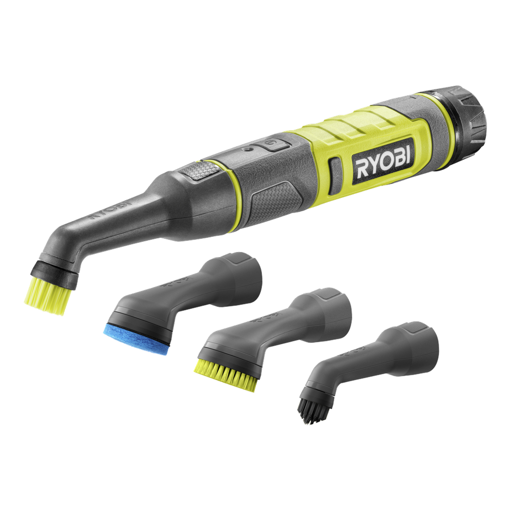 Ryobi USB Lithium Batteridrevet rengjøringsbørste for detaljer