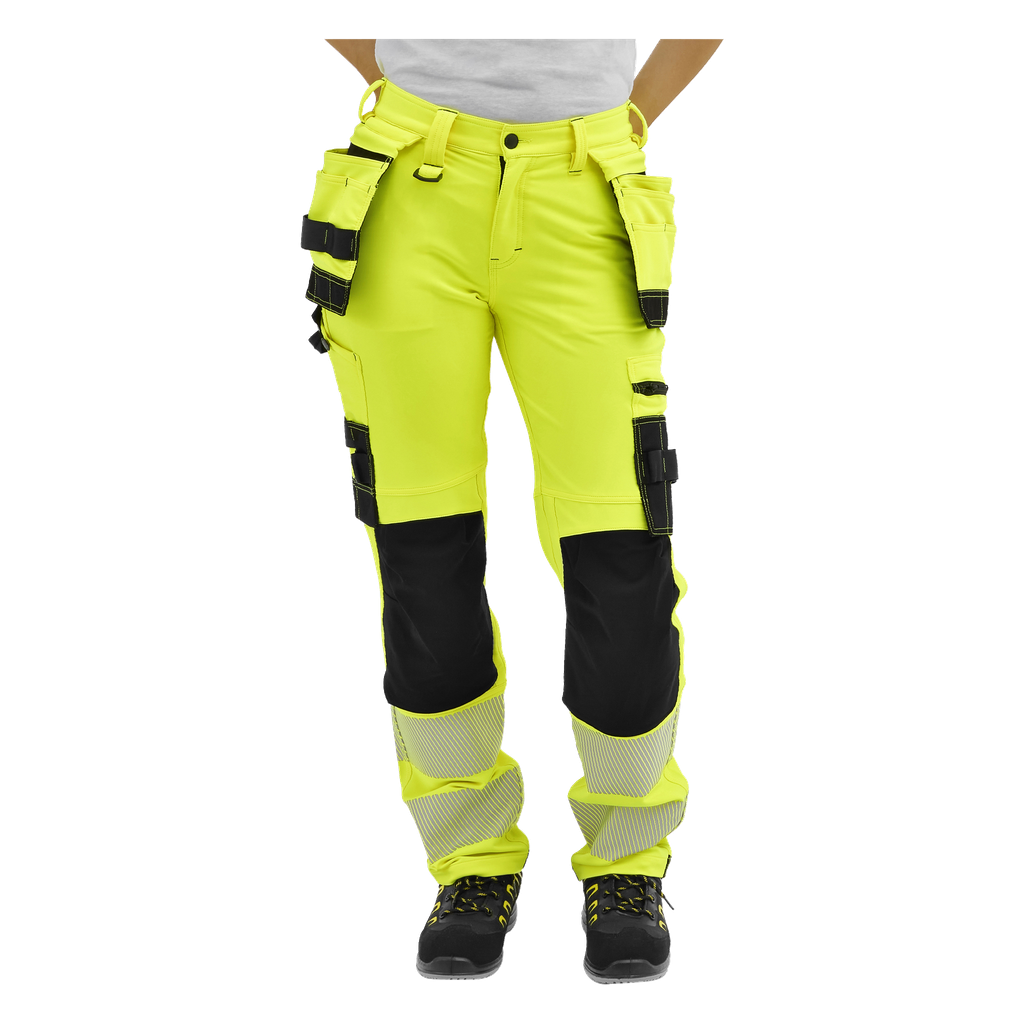 Bluewear Pro Workwear Damskie spodnie ostrzegawcze