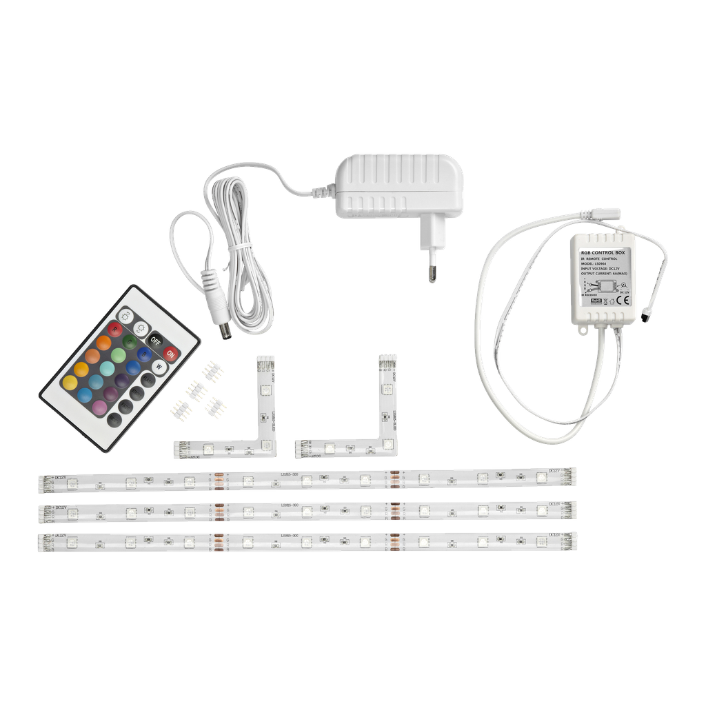 Anslut RGB-lister LED 3-pk