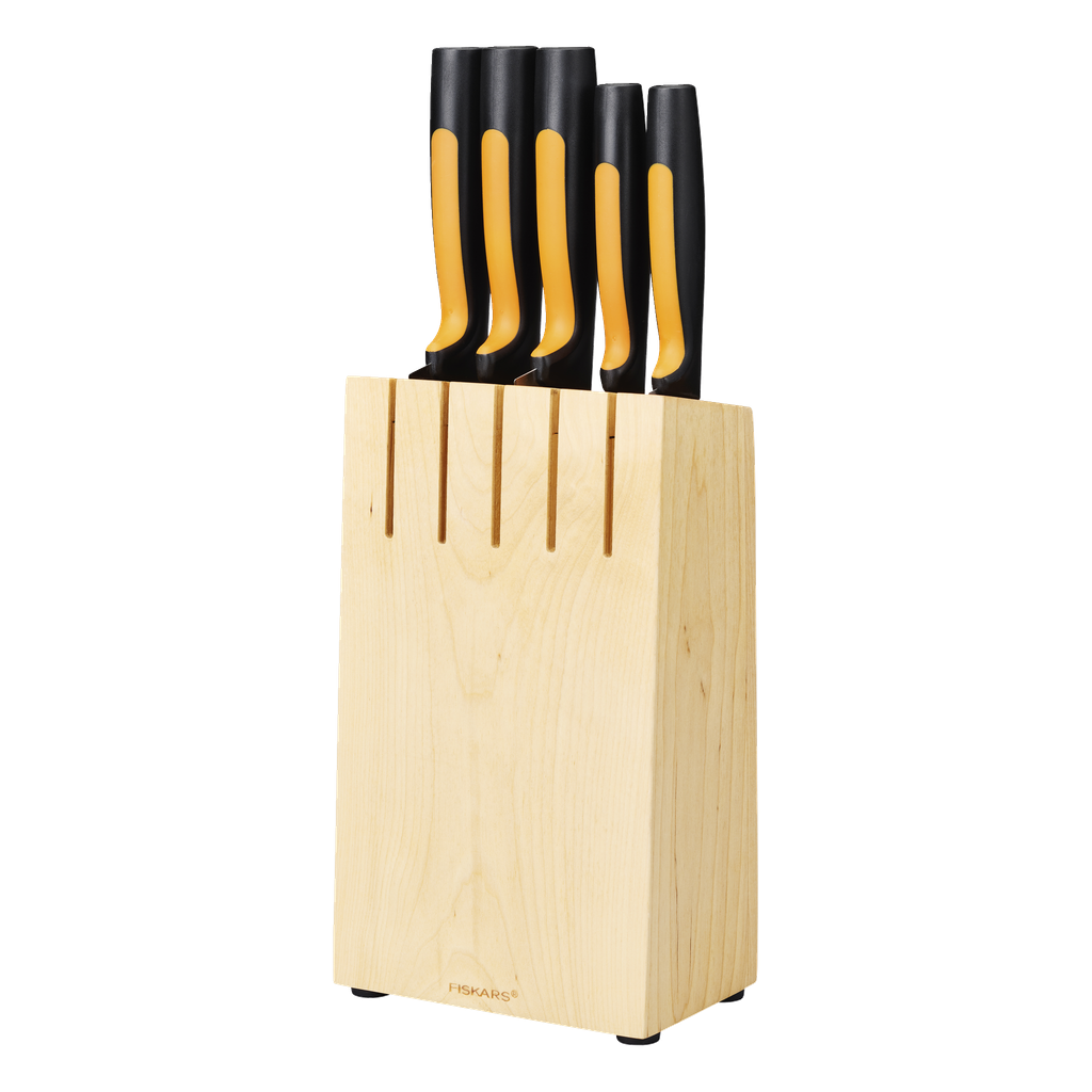 Fiskars Messerblock + Messer 6-teilig