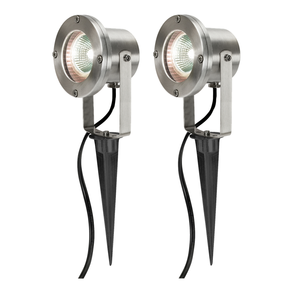 Anslut Trädgårdsspotlights 2-pk