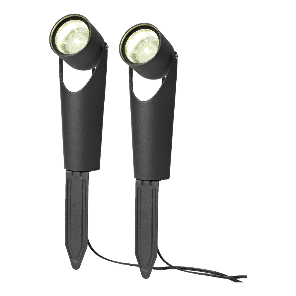Anslut Hagespotlys LED 2-pk