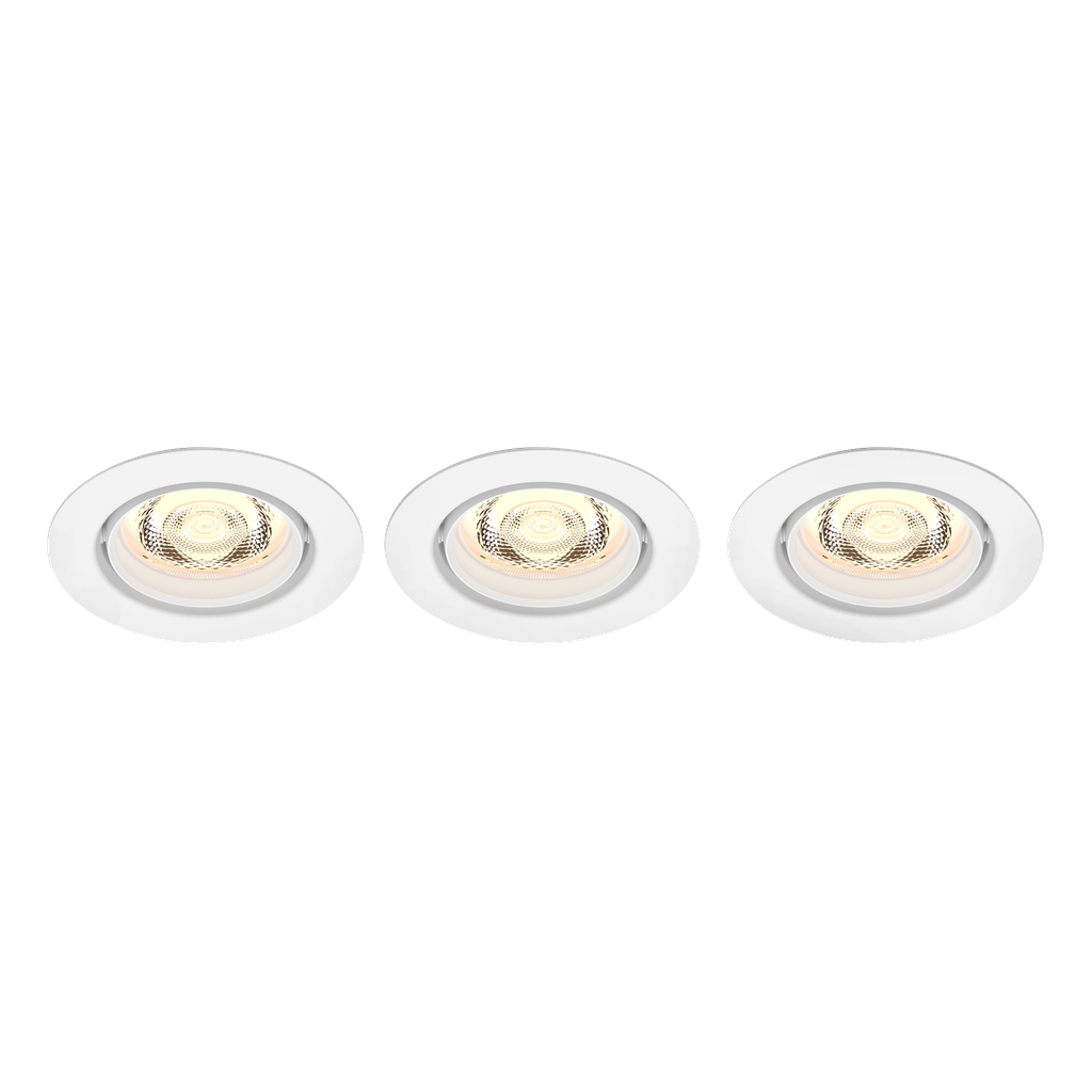 Philips Dimbara downlights LED 3-pk