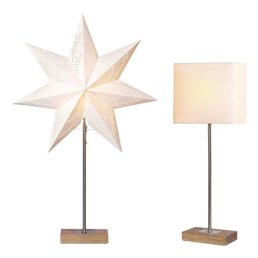 Anslut Adventsstjerne + skjerm