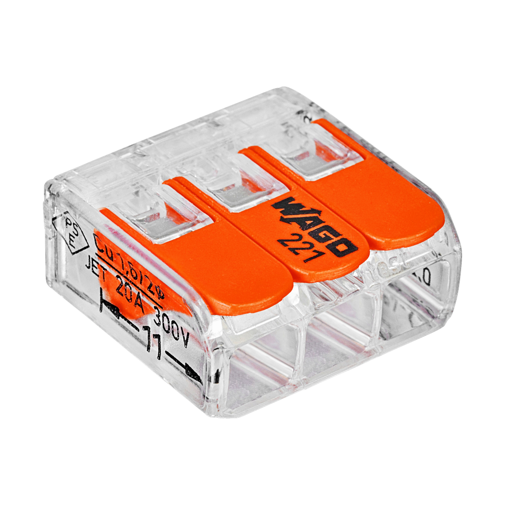 Wago Verbindungsklemmen mit Hebel 12 Stk.