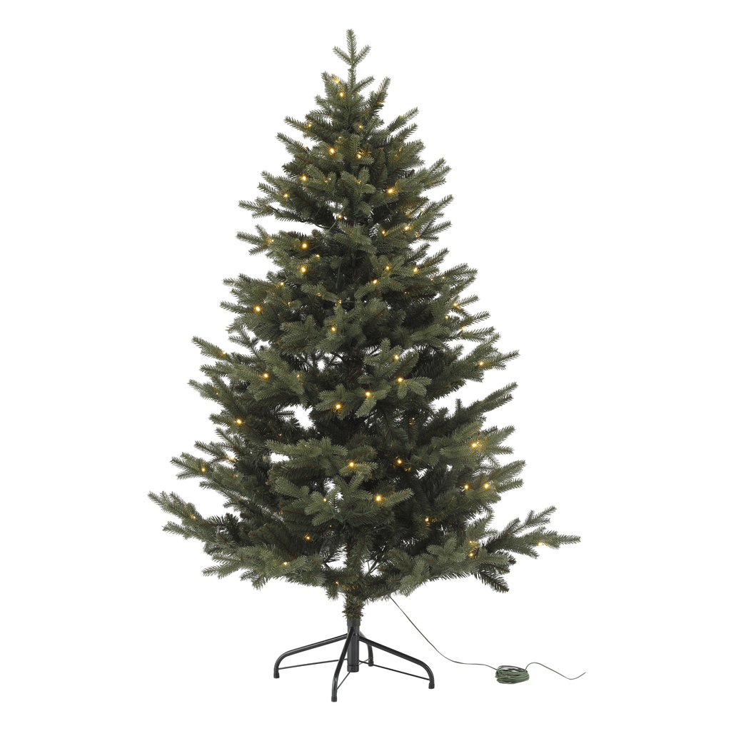 EKVIP Naturtro juletre med LED-belysning