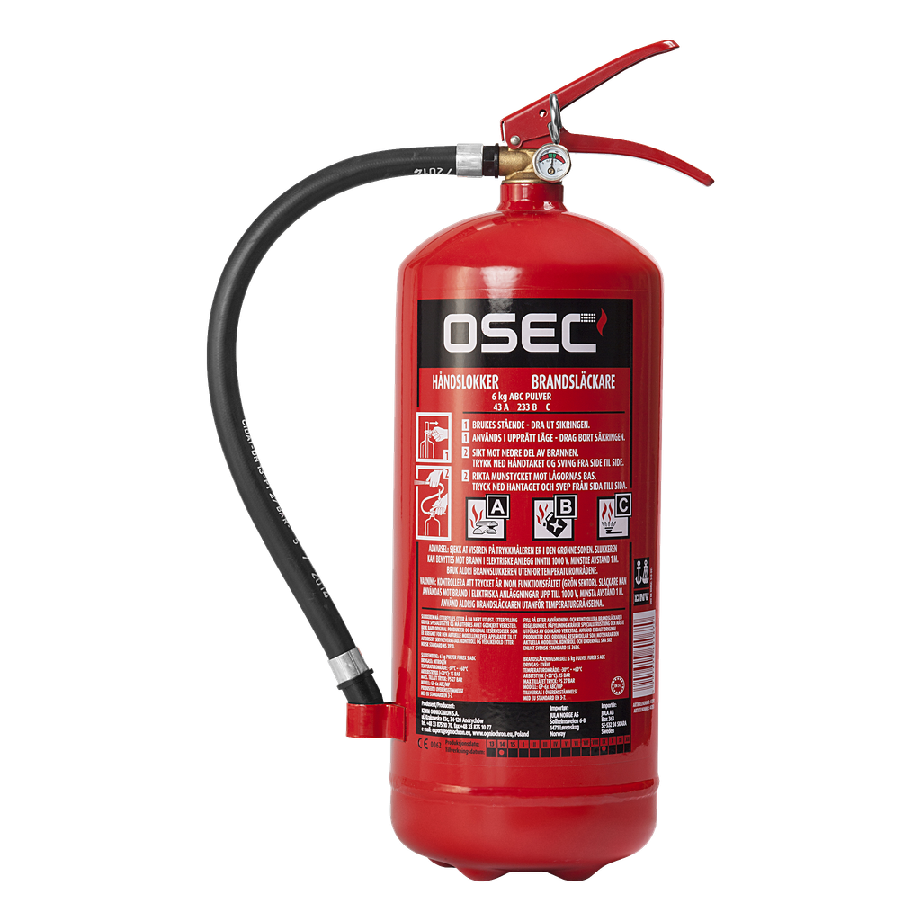 OSEC Brannslukningsapparat med pulver