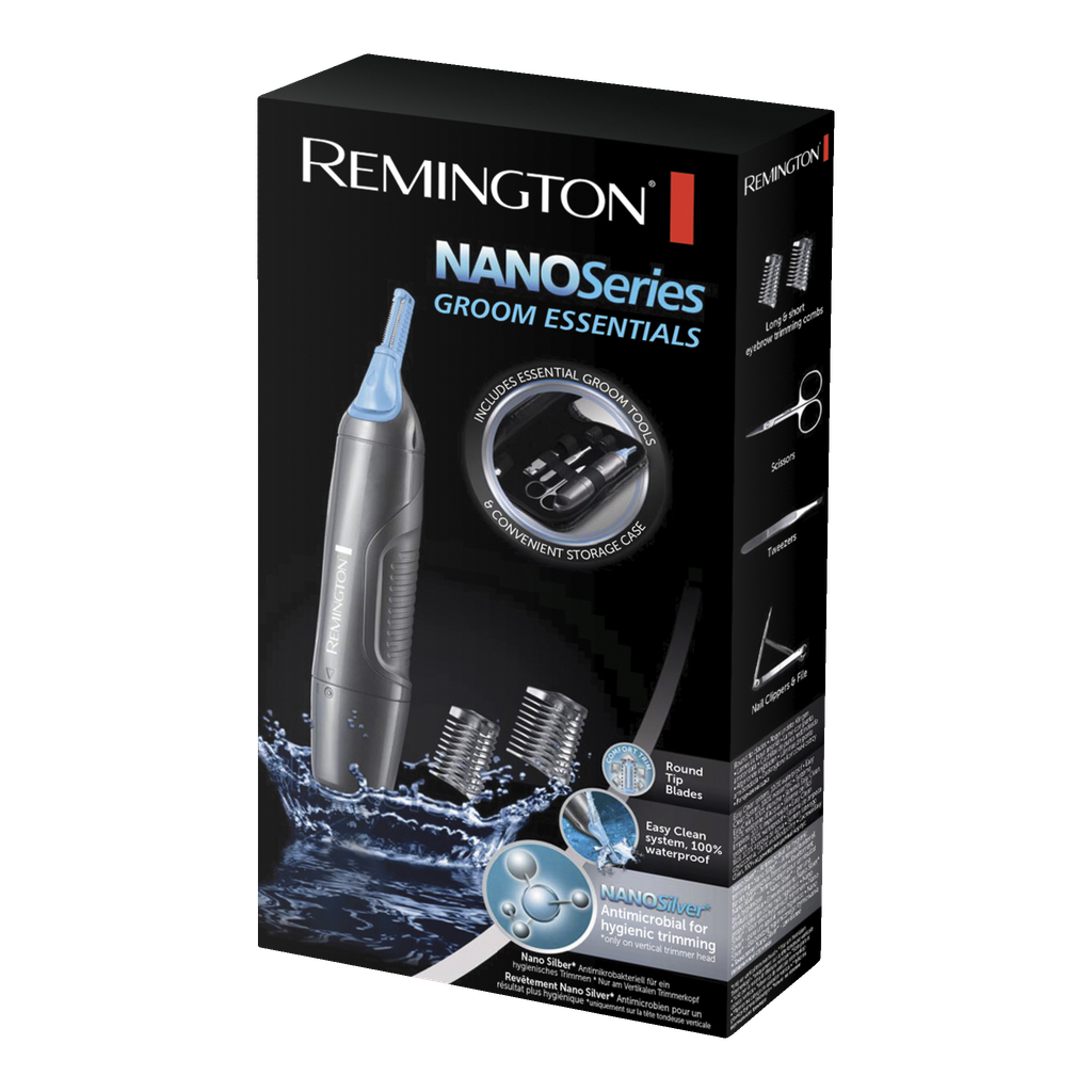 Remington Näshårstrimmer + tillbehör