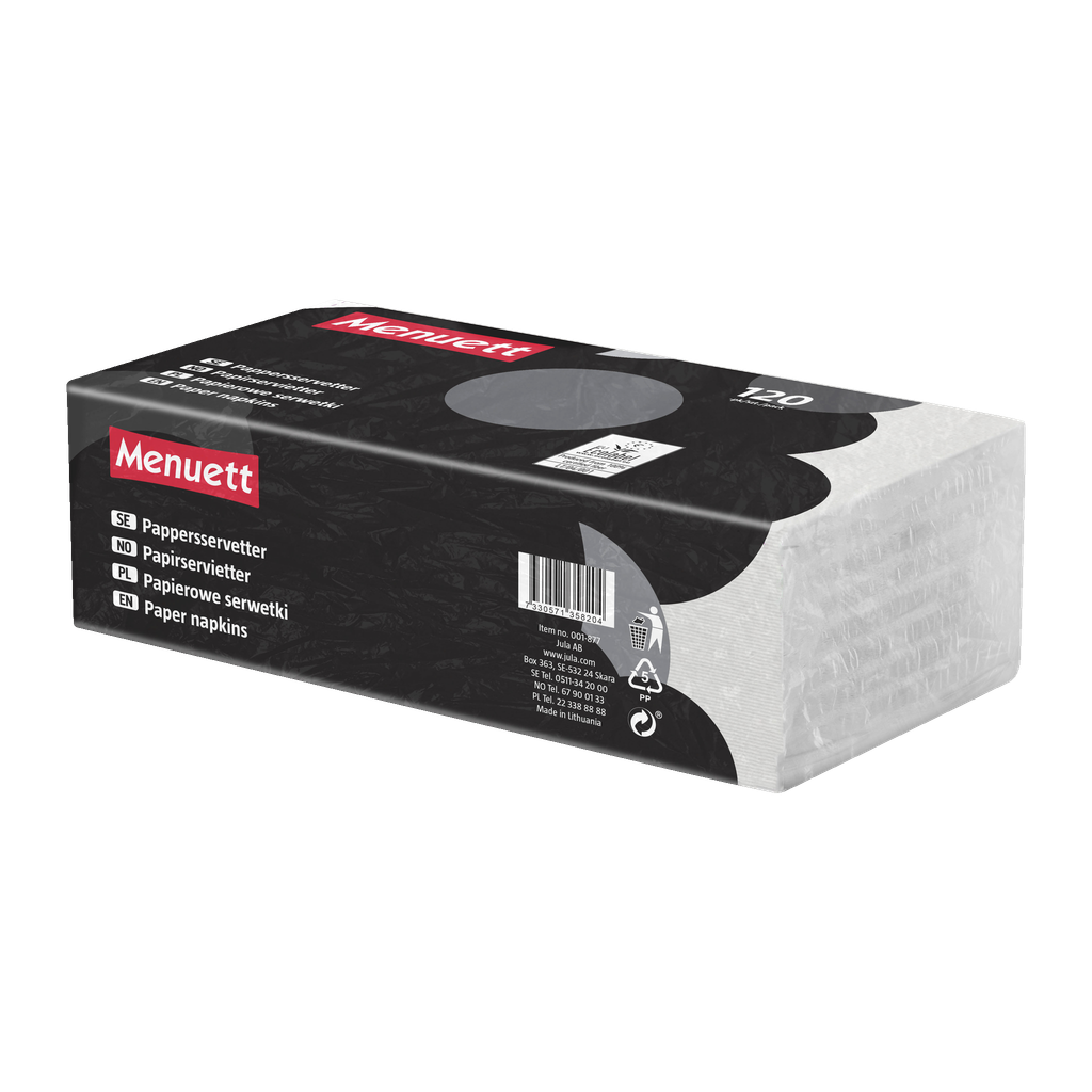 Menuett Pappersservetter 120-pk