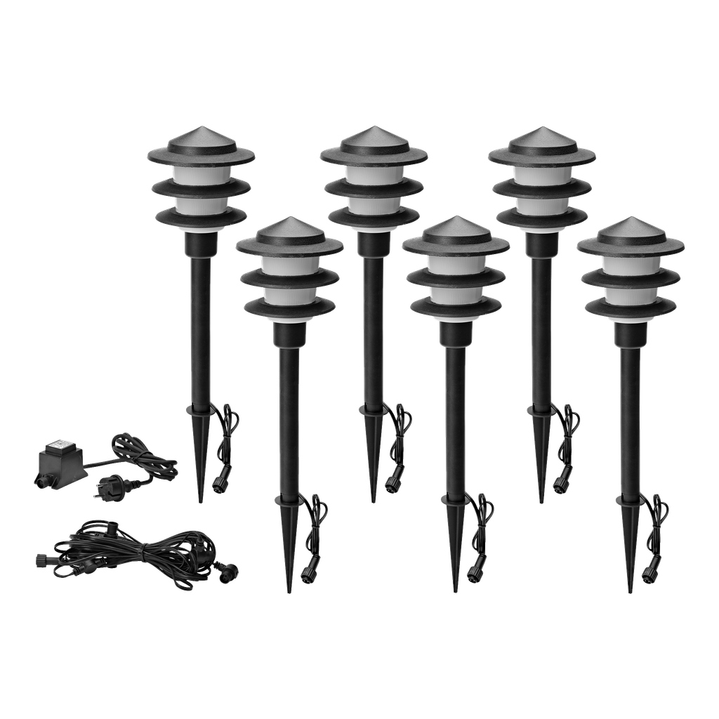 Anslut Hagebelysning 6-pk