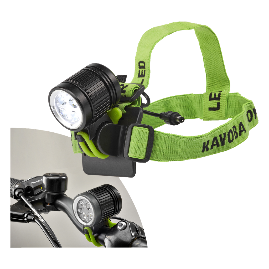 Kayoba LED-Fahrrad-/Stirnlampe