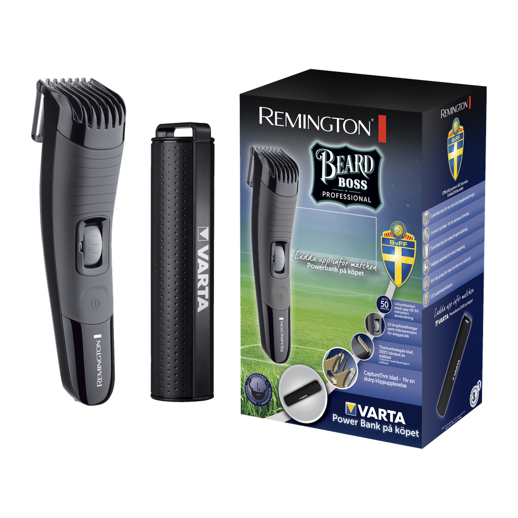 Remington Skäggtrimmer + powerbank